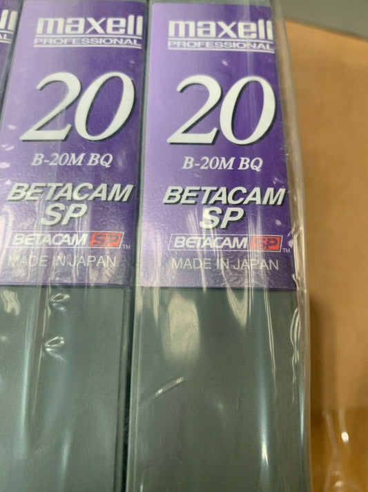 5 pc X Maxell B - 20M BQ Betacam SP 24 min. small - KLR Automation