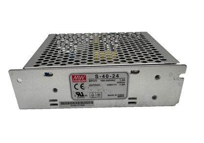 MEANWELL S-40-24 POWER SUPPLY 100-240VAC 1.2A / 24V 1.8A