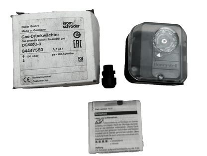 KROM SCHRODER DG500U - 3 84447550 GAS PRESSURE SWITCH 100mbar - KLR Automation