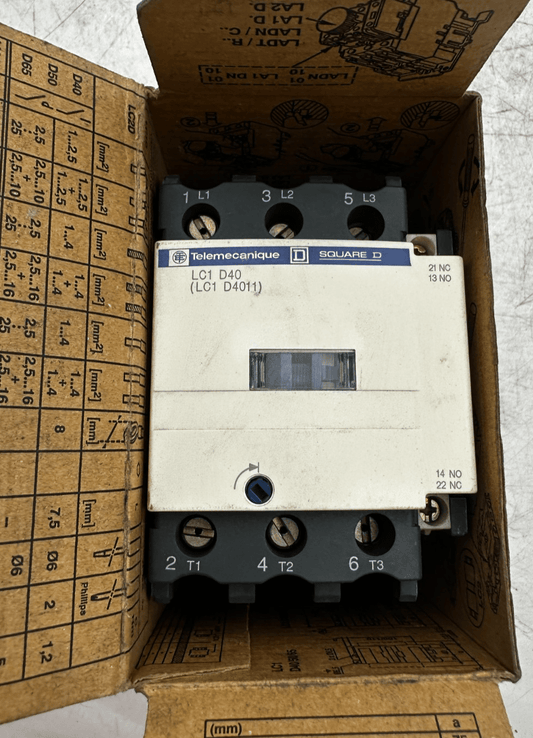 TELEMECANIQUE LC1 D40P7 CONTACTEUR 230V x1pc - KLR Automation
