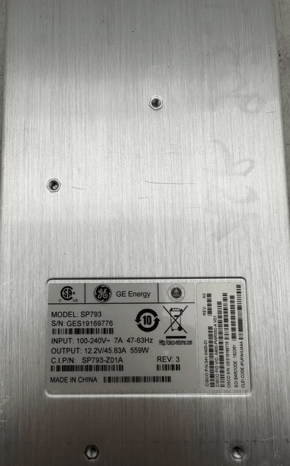 GE GENERAL ELECTRIC A900 - PWR550 - A SP793 SP793 - Z01A REV 3 POWER SUPPLY - KLR Automation