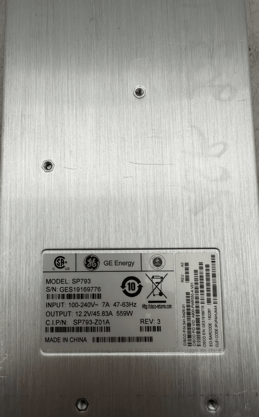 GE GENERAL ELECTRIC A900 - PWR550 - A SP793 SP793 - Z01A REV 3 POWER SUPPLY - KLR Automation