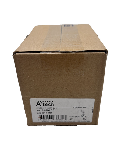 ALTECH 7350255 D15 MM COUDE 90° A SERTIR CU FF BOITE DE 10pc