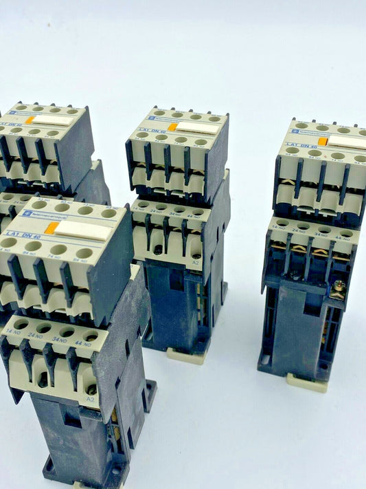 5pc x. Telemecanique, LA1 DN40, Contact Block Schneider Auxiliary Contactor