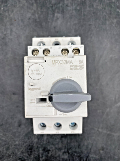 LEGRAND MPX32MA 8A MAGNETIC MOTOR CIRCUIT BREAKER