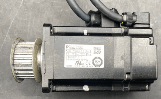 OMRON SGMAV - 04A3A61 400W 200V 2.6A 1.27 Nm 3000 tr/min 3PH AC + CABLE 5M x1pc - KLR Automation