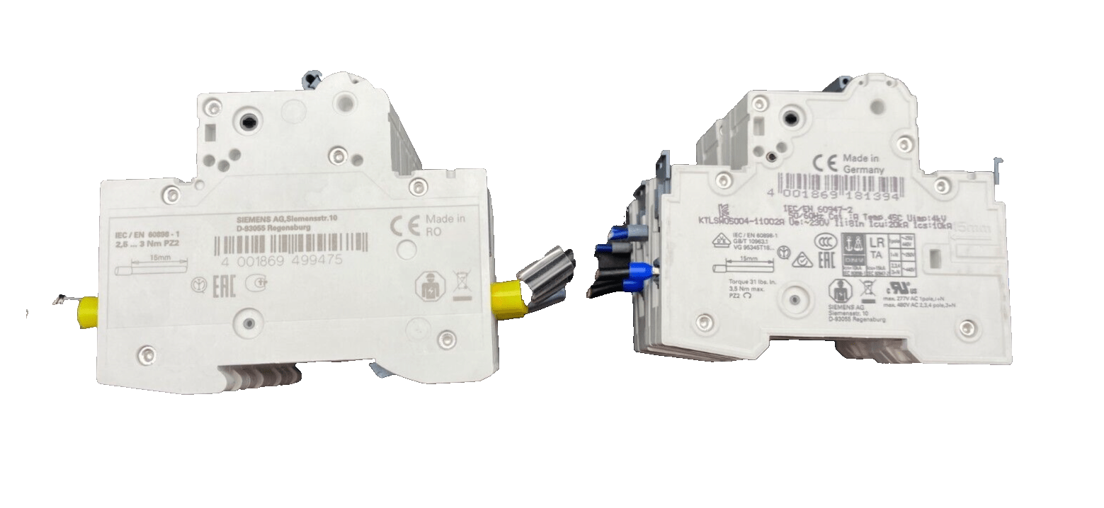 SIEMENS 5SL6416 - 7BB MCB C1 + 5SY4116 - 7 MCB C1 CIRCUIT BREAKER - KLR Automation