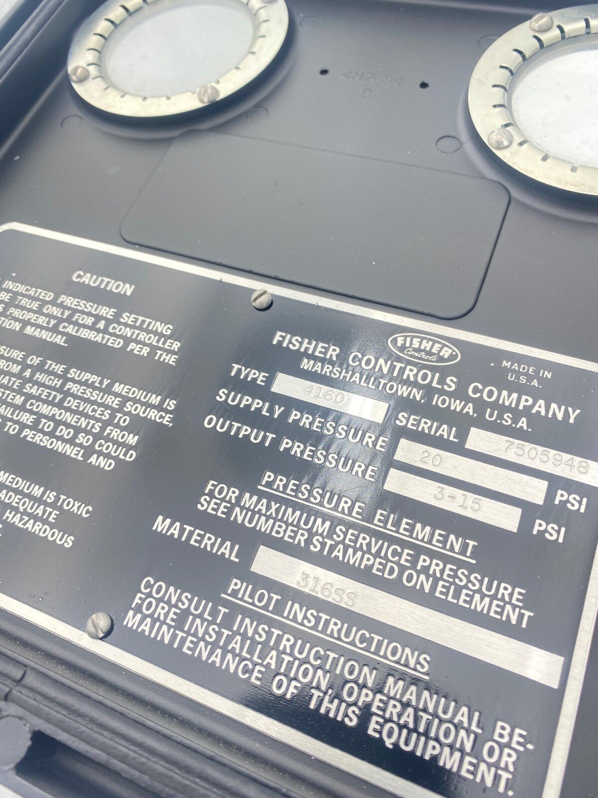 1pc x Fisher 4160 - Pressure Controller - KLR Automation
