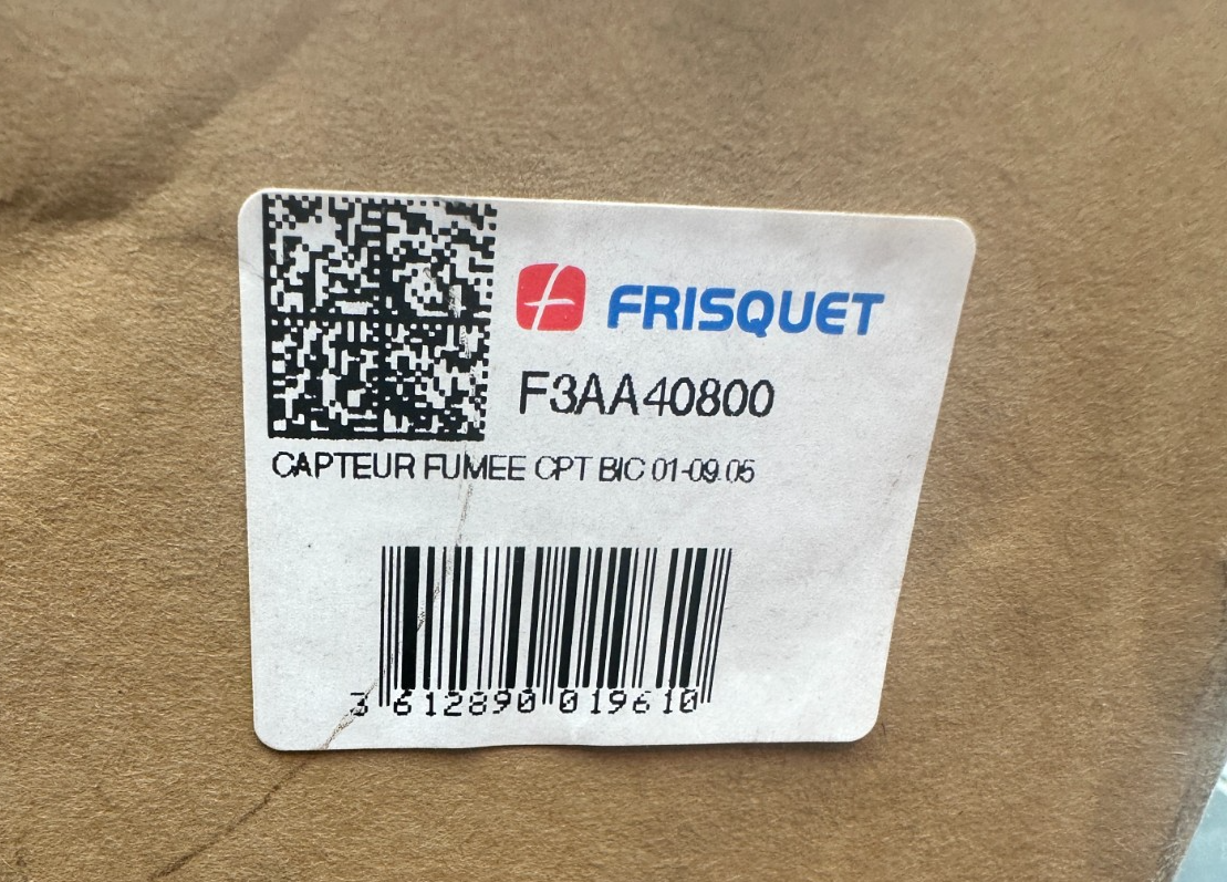 FRISQUET F3AA40800 CAPTEUR FUMEE CPT BIC 01-09.05
