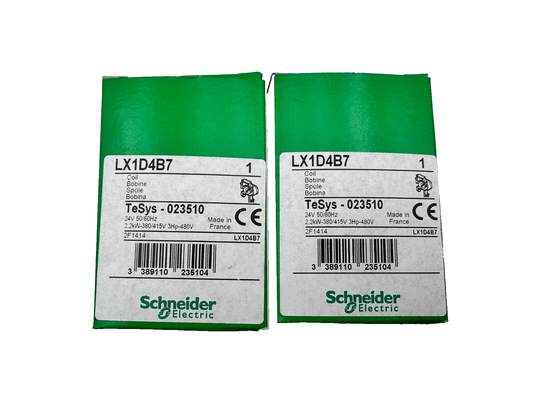 SCHNEIDER ELECTRIC LX1D4B7 BOBINE TESYS 023510 x2pc - KLR Automation
