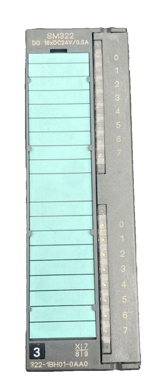 SIEMENS 6ES7322 - 1BH01 - 0AA0 SM322 DO 16xDC24V 0.5A x1pc - KLR Automation