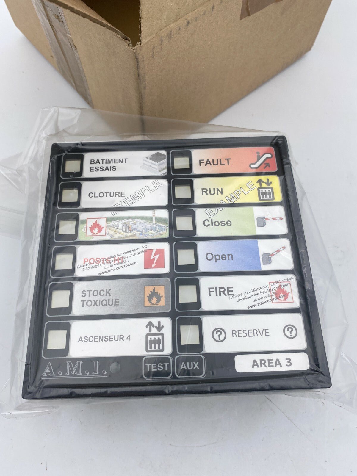 AMI contol Panel Pavé Led AERA 3 PANNEAUX DE SIGNALISATION - KLR Automation