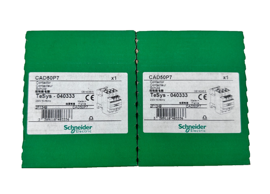 SCHNEIDER ELECTRIC CAD50P7 CONTACTEUR TESYS 040333 230V x2pc