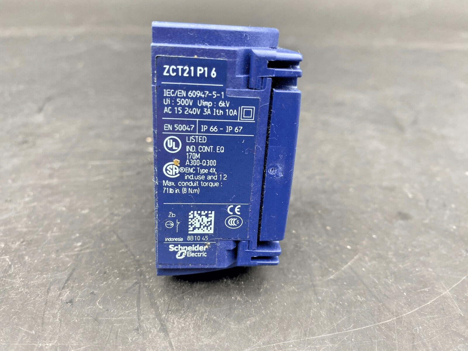 SCHNEIDER ELECTRIC ZCT21 P1 6 - KLR Automation
