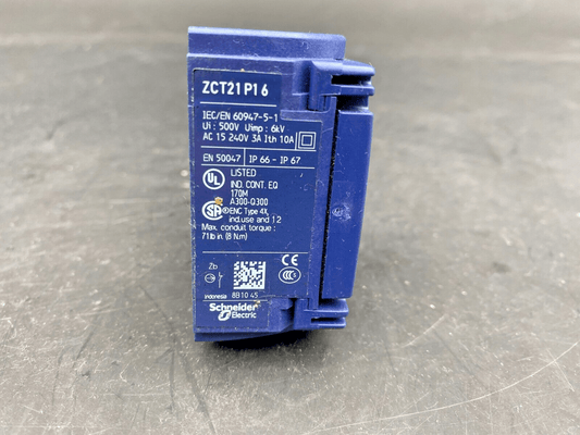 SCHNEIDER ELECTRIC ZCT21 P1 6 - KLR Automation