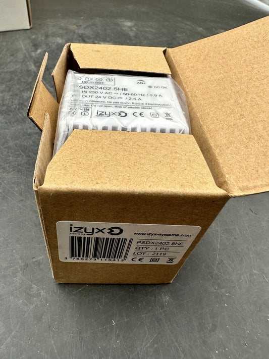 Izyx Systems PSDX2402.5HE | Alimentation rail DIN 3M 230V AC