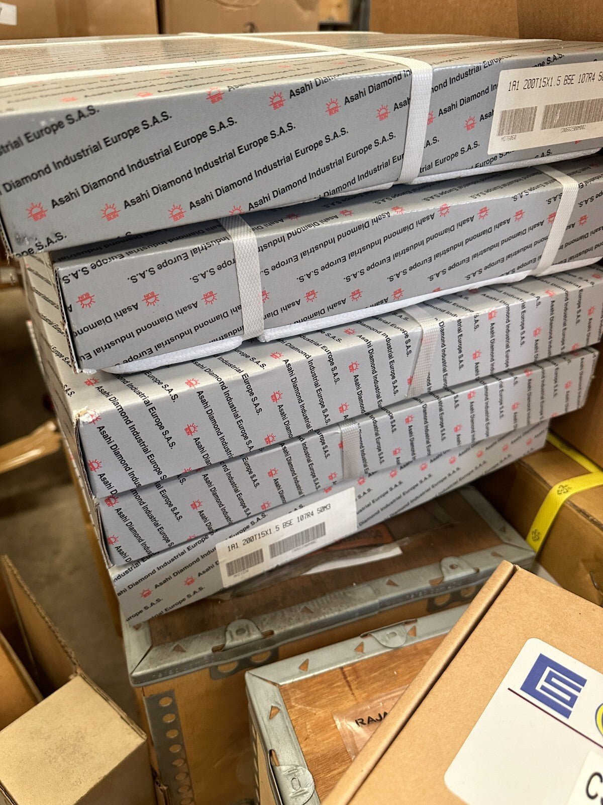 ASAHI DIAMOND WHEEL NEW IN BOX Cassese Machine 1a1 200t15x1.5 b5e 107r4 50m3 - KLR Automation