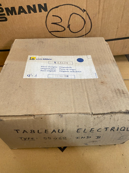 Tableau Electrique ELM Leblanc S55420 Type 55062 Ind. B 55420 - G - KLR Automation