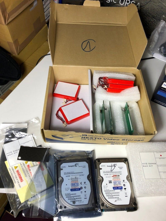 1 NEXTO DI NVS2500 Video Storage KIT 2 HDD (750gb/320Gb) +Jog Switch + 3 battery - KLR Automation