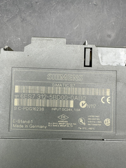 Siemens SIMATIC S7-300 CPU312C 6ES7 312-5BD00-0AB0 6ES7312-5BD00-0AB0