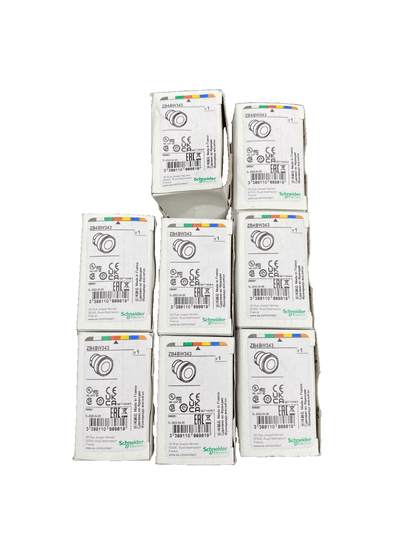 SCHNEIDER ELECTRIC ZB4BW343 BOUTON POUSSOIR ROUGE x8pc - KLR Automation