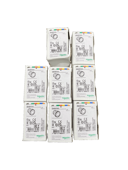 SCHNEIDER ELECTRIC ZB4BW343 BOUTON POUSSOIR ROUGE x8pc - KLR Automation