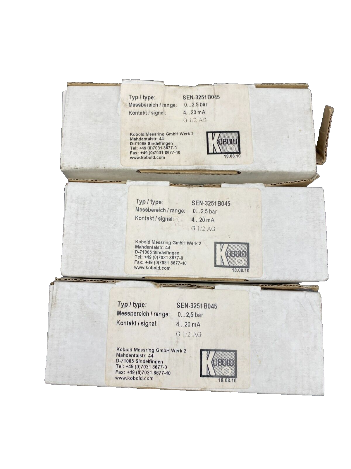 KOBOLD SEN-3251B045 0-2.5 BAR 4-20mA CAPTEUR DE PRESSION x1pc