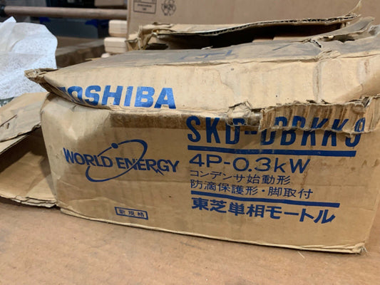 Toshiba world energy skd - dbkk9 1 phase induction motor 0,3kW 4 poles - KLR Automation