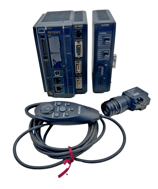 KEYENCE CV - 5001P + CA - DC21E + TELECOMMANDE + CAMERA CV - 035M CCD HI - SPEED - KLR Automation