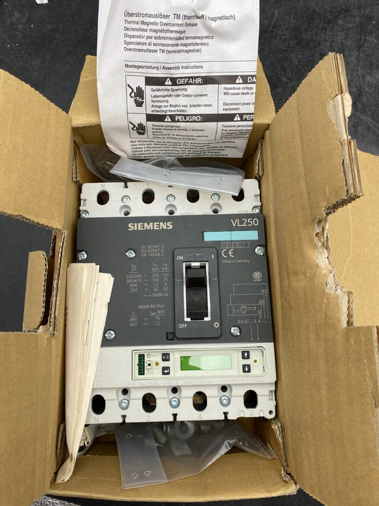 SIEMENS 3VL3725 - 3CJ46 - 0AA0 VL250 DECLENCHEUR MAGNETOTHERMIQUE - KLR Automation