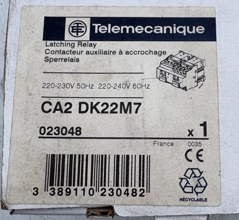 TELEMECANIQUE CONTACTEUR AUXILLIAIRE A ACROCHAGE CA2 DK22M7 x1