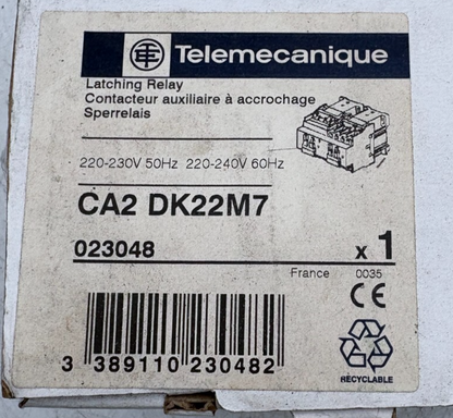 TELEMECANIQUE CONTACTEUR AUXILLIAIRE A ACROCHAGE CA2 DK22M7 x1