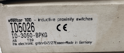 IFM ELECTRONIC ID5026 EFFECTOR 100 ID - 3050 - BPKG INDUCTIVE PROXIMITY SWITCHES - KLR Automation