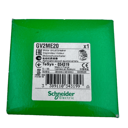 SCHNEIDER ELECTRIC GV2ME20 DISJONCTEUR MOTEUR - KLR Automation