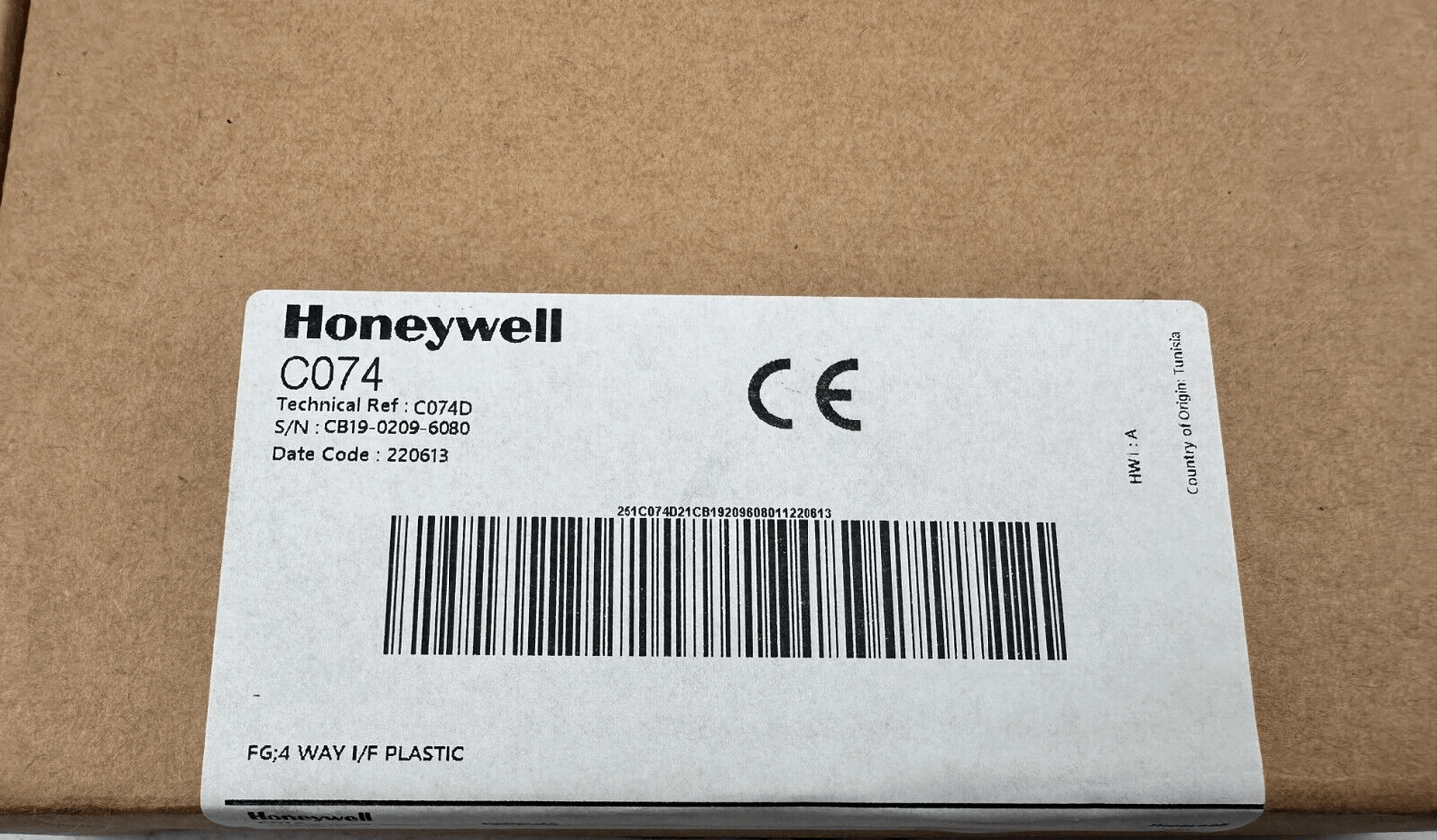 HONEYWELL C074 C074D CB19 - 0209 - 6080 GALAXY 4 WAY RELAY INTERFACE x3pc - KLR Automation