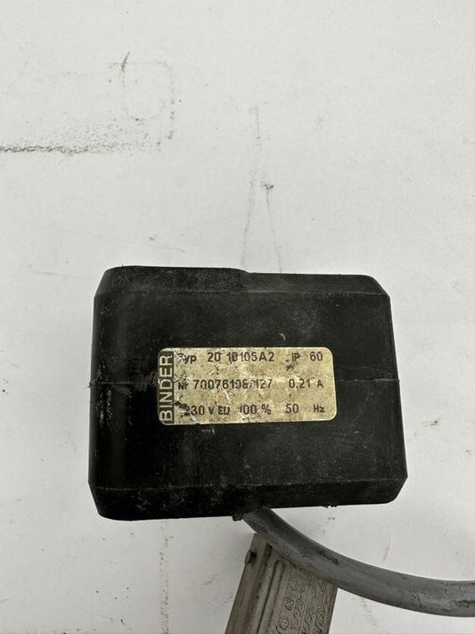 1pc x BINDER VIBRATOR TYPE 20 10105A2 IP 60 70076198/127 0.21A 230V 50Hz - KLR Automation