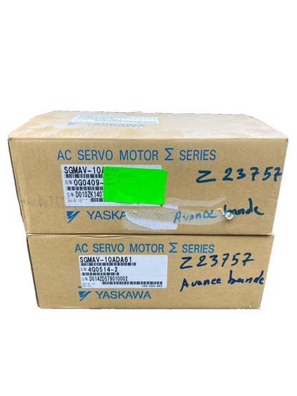 YASKAWA SGMAV-10ADA61 4G0514-2 1000W 200V 7.4A 3PH 3000 min-1 3.18Nm x1pc