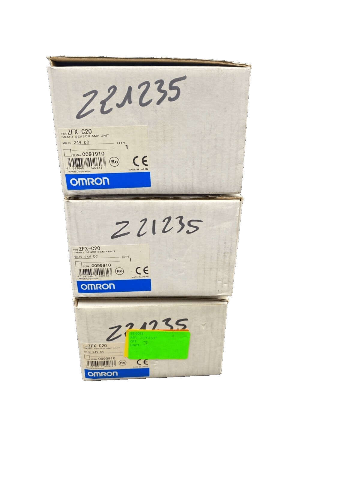 OMRON ZFX - C20 SMART SENSOR AMP UNIT 24VDC 1.5A x1pc - KLR Automation