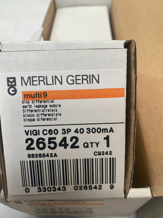 Merlin Gerin Schneider multi 9 vigi c60 26542