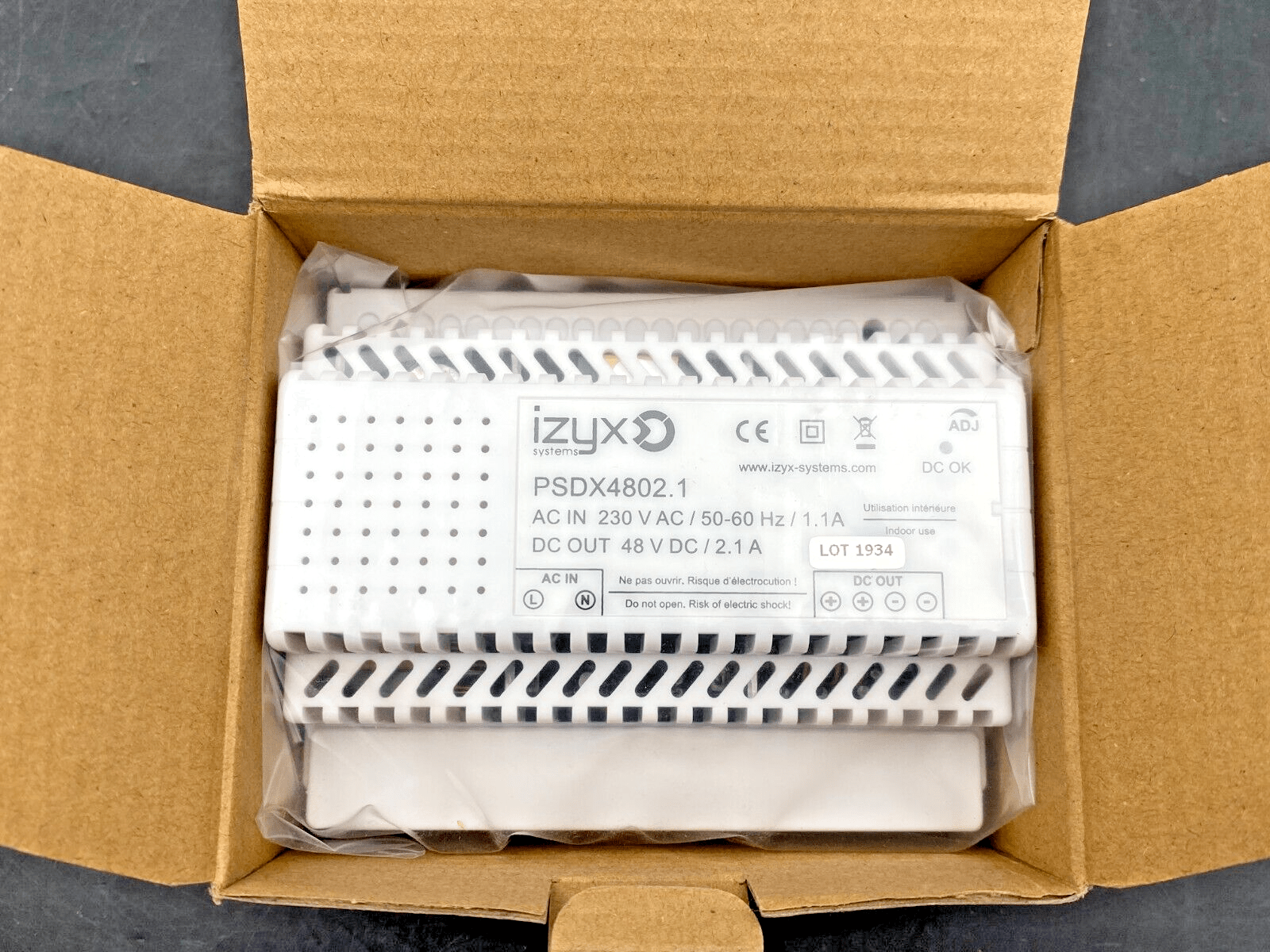 NEW IZYX PSDX4802.1 ALIMENTATION RAIL DIN 7M 230V AC / 48V DC - KLR Automation