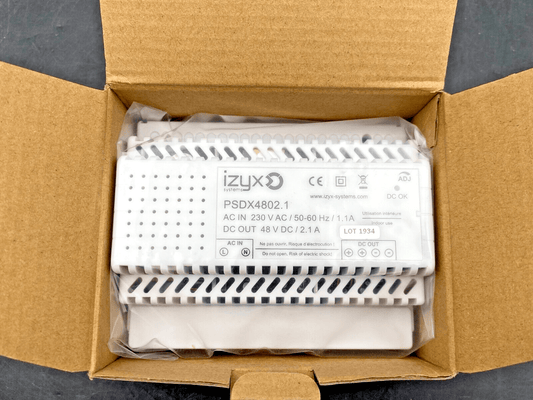 NEW IZYX PSDX4802.1 ALIMENTATION RAIL DIN 7M 230V AC / 48V DC - KLR Automation