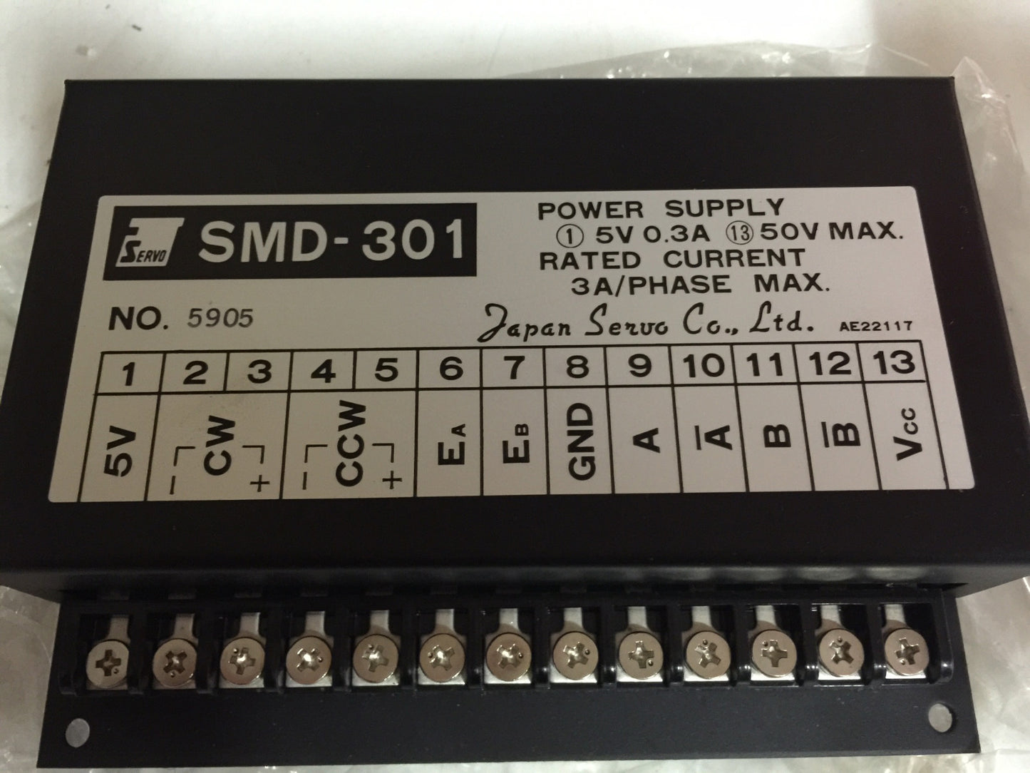 JAPAN SERVO CO LTD  SMD-301 Power Supply 5v 50V max