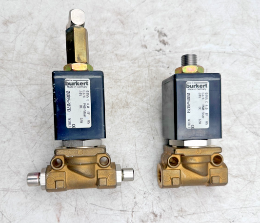 BURKERT 00052078 TYPE 0355 G1/4 PN0-5BAR 24V 12W SOLENOID VALVE x2pc