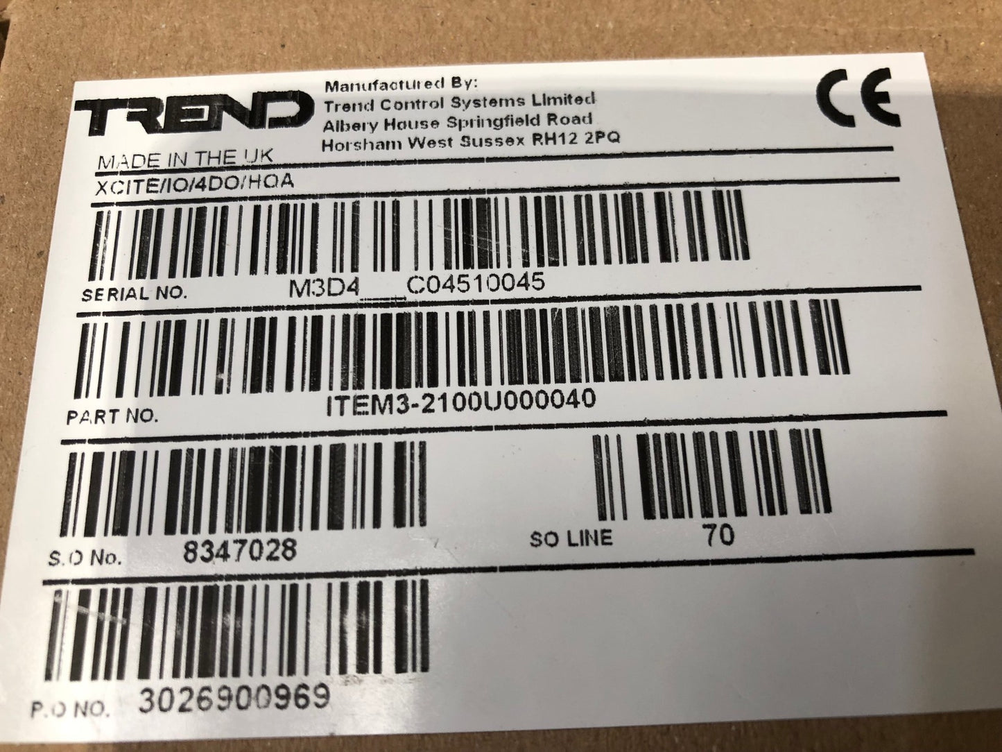 XCITE/IO/4DO/HOA  Trend IQ3 Integration Controllers