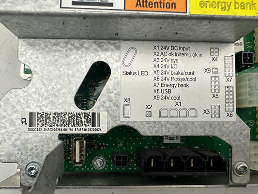 ABB DSQC662 3HAC026254 - 001/10 UNITE DE DISTRIBUTION DE PUISSANCE x1pc - KLR Automation