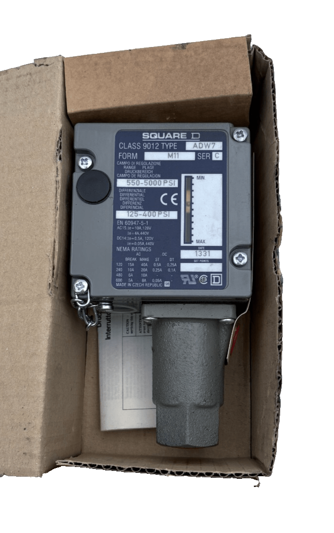SQUARE ADW7 PRESSURE SWITCH x1 - KLR Automation