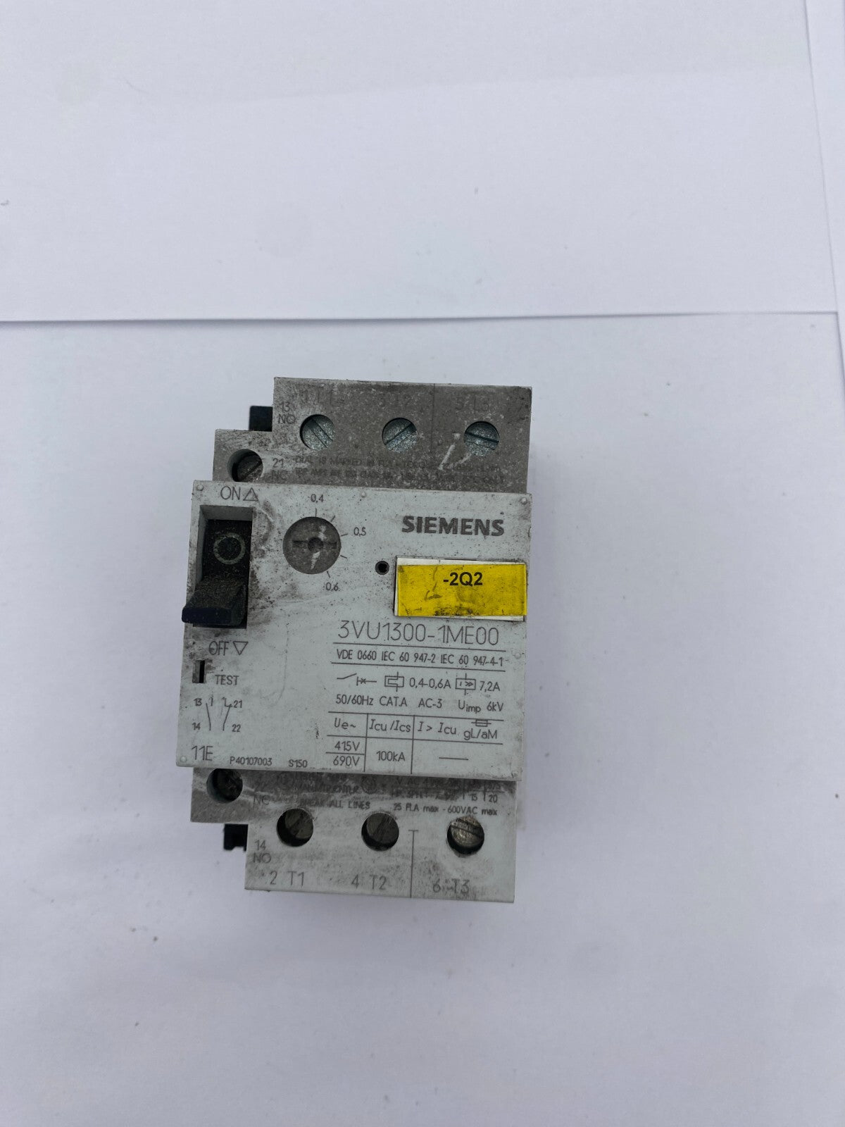 LOT OF 3 SIEMENS 3VU1300 - 1ME00 CIRCUIT BREAKER 39.90 - KLR Automation