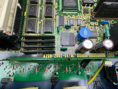 FANUC Control panel A860 - 0202 - T001 Board +. 2 x A20B - 2002 - 0470/08B - KLR Automation