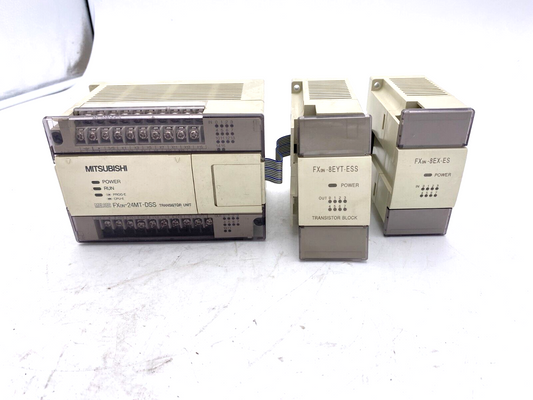 MITSUBISHI Melsec FXon-24MT-DSS + FXon-8EYT-ESS