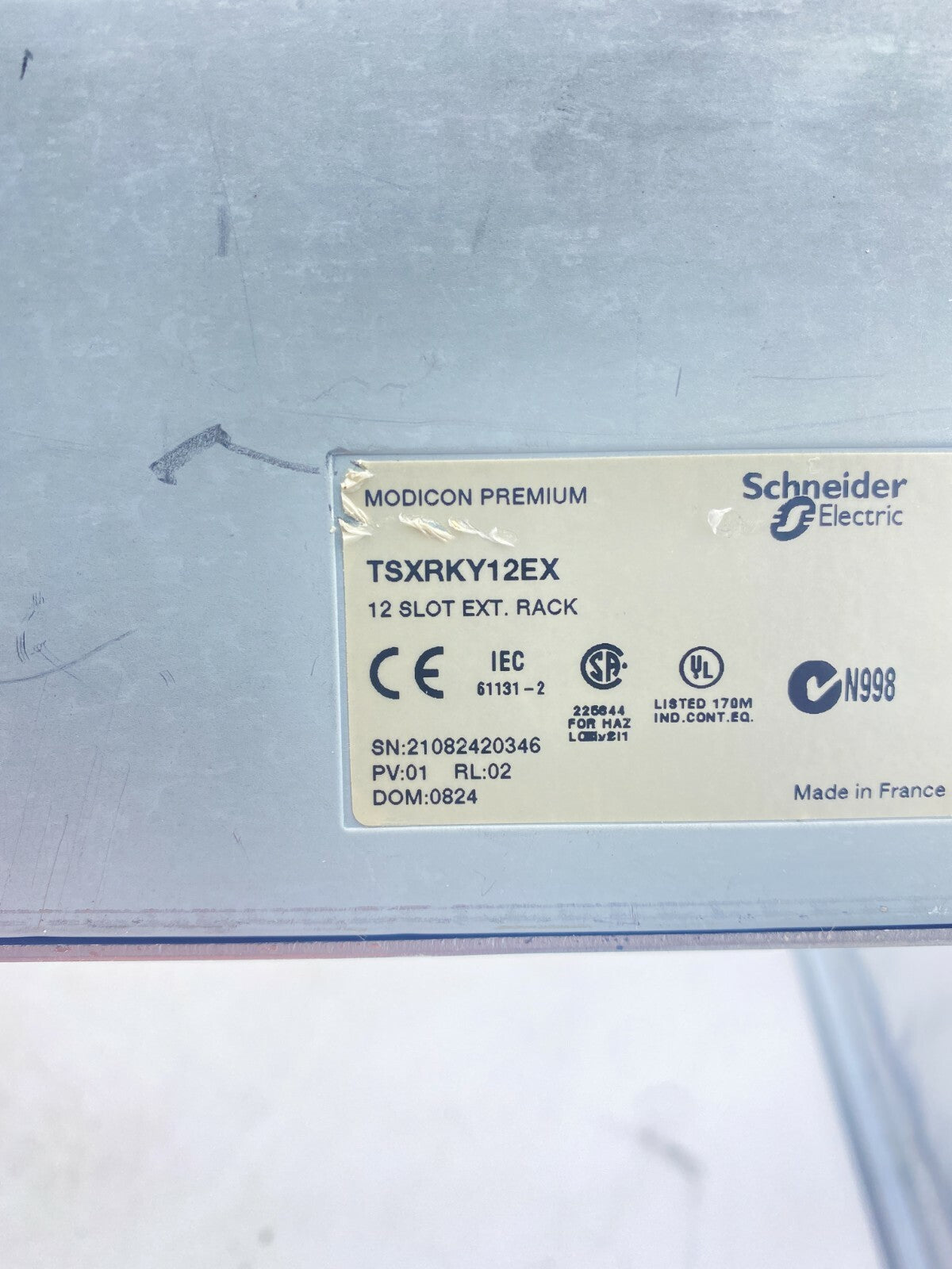 1pc x TSXRKY12EX schneider Modicon Premium 12 Slot Rack TSX - RKY - 12EX - KLR Automation